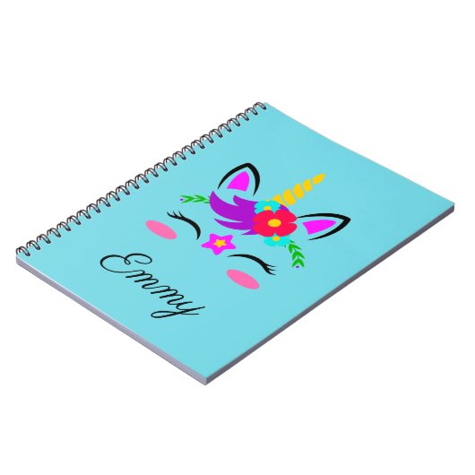 Niedlicher individueller Name u. Farbe wenig Notizblock (Linke Seite)