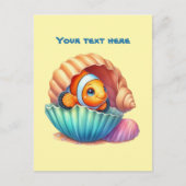 Niedlicher, individueller Strandfisch Postkarte (Vorderseite)