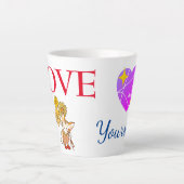 Niedlicher individueller Valentinstag Milchtasse (Vorderseite)