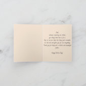 Niedlicher Ingenieur Teddy Bären Handy Vater Vater Karte (Innenseite)