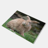 Niedlicher Ingwer mit großen Ohren Fußmatte (Schrägansicht)