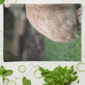 Niedlicher Ingwer mit großen Ohren Geschirrtuch (Gefaltet)