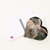 Niedlicher Ingwer mit großen Ohren Notizblock (Innenseite)