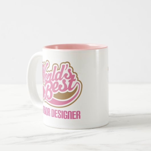 Niedlicher Innenarchitekt Zweifarbige Tasse (Vorderseite Links)