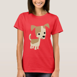 Niedlicher Inquisitiver Cartoon Dog Frauen T - Shi T-Shirt
