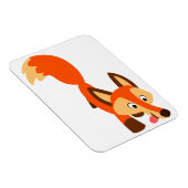 Niedlicher inquisitiver Cartoon Fox Flexible Magne Magnet (Rechte Seite)