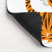 Niedlicher inquisitiver Cartoon Tiger Mousepad (Ecke)