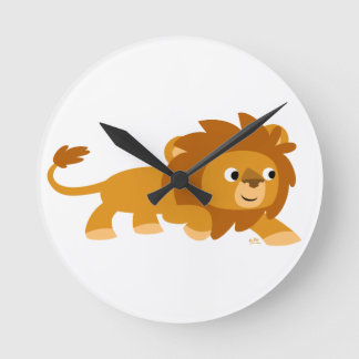 Niedlicher intelligenter Cartoon Lötwand Runde Wanduhr