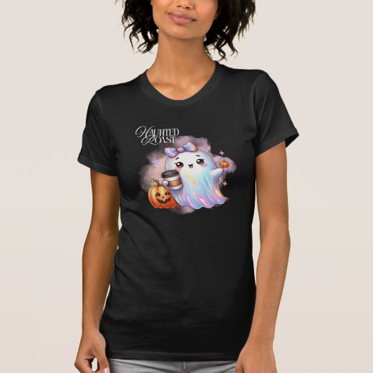 Niedlicher Iridescent Ghost Halloween T - Shirt (Vorderseite)