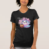 Niedlicher Iridescent Ghost Halloween T - Shirt (Vorderseite)