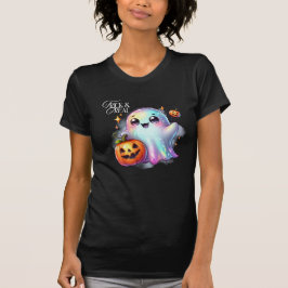Niedlicher Iridescent Ghost Halloween T - Shirt