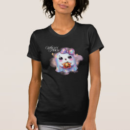 Niedlicher Iridescent Ghost Halloween T - Shirt