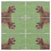 Niedlicher Irischer Setter Stoff (Muster)