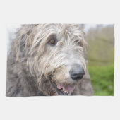 Niedlicher irischer Wolfhound Handtuch (Horizontal)