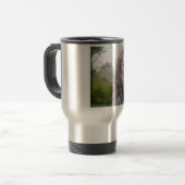 Niedlicher irischer Wolfhound Reisebecher (Vorderseite Links)