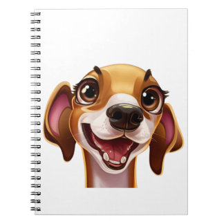 Niedlicher italienischer Grauhund - Happy Iggy Notizblock