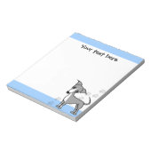 Niedlicher italienischer Greyhound Cartoon - Pawpr Notizblock (Rotiert)