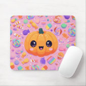 Niedlicher Jack-o-Lantern mit Candy - Mousepad (Mit Mouse)