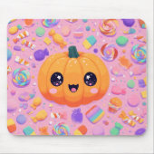 Niedlicher Jack-o-Lantern mit Candy - Mousepad (Vorne)