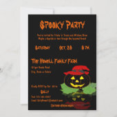 Niedlicher Jack O'Lantern KostümHalloween-Party Einladung (Vorderseite)