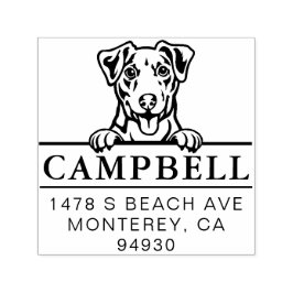 Niedlicher Jack Russel Custom Dog Address Briefmar Permastempel