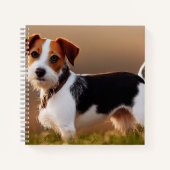 Niedlicher Jack Russel Terrier Dog Foto Notizblock (Vorderseite)