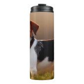 Niedlicher Jack Russel Terrier Dog Foto Thermosbecher (Vorderseite)