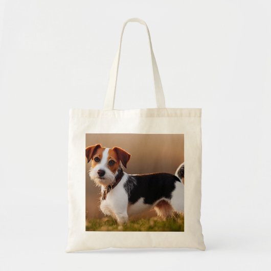 Niedlicher Jack Russel Terrier Dog Foto Tragetasche (Vorne)