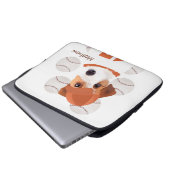 Niedlicher Jack Russell Dog Baseball Jersey und Ba Laptopschutzhülle (Vorne Knopf)