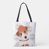 Niedlicher Jack Russell Dog Baseball Jersey und Ba Tasche (Rückseite)