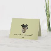 Niedlicher Jack Russell Dog Dankeskarte (Rückseite)
