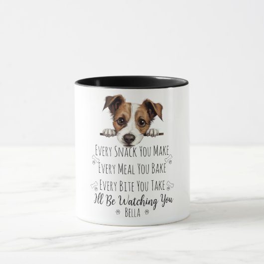 Niedlicher Jack Russell Dog Funny Custom Tasse (Zentrum)