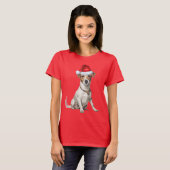 Niedlicher Jack Russell Dog Lover Weihnachten T-Shirt (Vorne ganz)