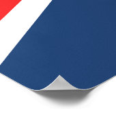 Niedlicher Jack Russell mit einem Kronen- und Unij Poster (Ecke)