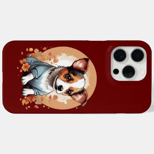 Niedlicher Jack Russell Puppy Case-Mate iPhone Hülle (Rückseite (Horizontal))