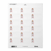 Niedlicher Jack Russell Puppy Rücksendeadresse Adressaufkleber (Vorne)