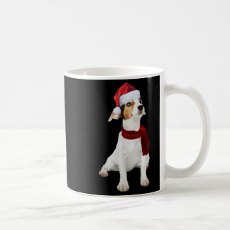 Niedlicher Jack Russell Shirt Weihnachtsmannmütze Kaffeetasse