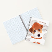 Niedlicher Jack Russell Terrier Baseball Lover Notizblock (Innenseite)