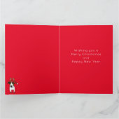 Niedlicher Jack Russell Terrier Dog Weihnachten We Karte (Innenseite)