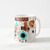 Niedlicher Jack Russell Terrier Face Kaffeetasse (VorderseiteRechts)