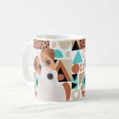 Niedlicher Jack Russell Terrier Face Kaffeetasse (Vorderseite Links)