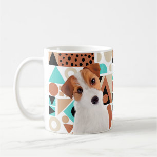 Niedlicher Jack Russell Terrier Face Kaffeetasse