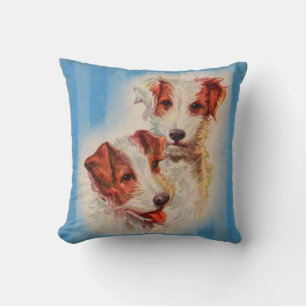 NIEDLICHER Jack Russell Terrier Illustration Kissen