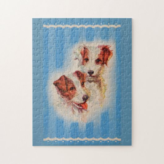 NIEDLICHER Jack Russell Terrier Illustration Puzzle (Vertikal)