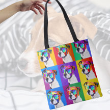 Niedlicher Jack Russell Terrier im Stil Pop Art