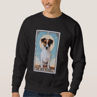 Niedlicher Jack Russell Terrier Tarot Card Moon Me Sweatshirt