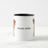 Niedlicher Jack Russell Terrier Tasse/Cup. Bearbei Tasse (Zentrum)
