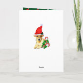 Niedlicher Jack Russell Terrier Weihnachten (Rückseite)