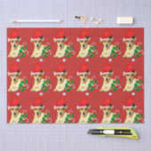 Niedlicher Jack Russell Terrier Weihnachten Seidenpapier (Handwerk)