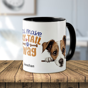 Niedlicher Jack Russell Terrier You Make My Schwan Tasse